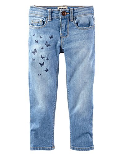 OshKosh B'gosh Baby Girls' Embellished Girlfriend Jeans - Nineties Wash, 6 Months