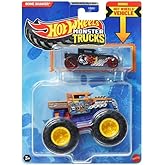 Hot Wheels Monster Trucks Bone Shaker Comic Edition with Bonus 1:64 Scale Diecast Car