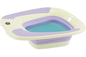 YYYSITZ Sitz Bath, Sitz Bath for Postpartum Care, Sitz Bath for Hemorrhoids, Sitz Bath for Toilet Seat, Sits Bath Tub for Women Men Adults, Sitz Bath Soak Salts Basin, Hip Bath Bowl, Collapsible, Purple