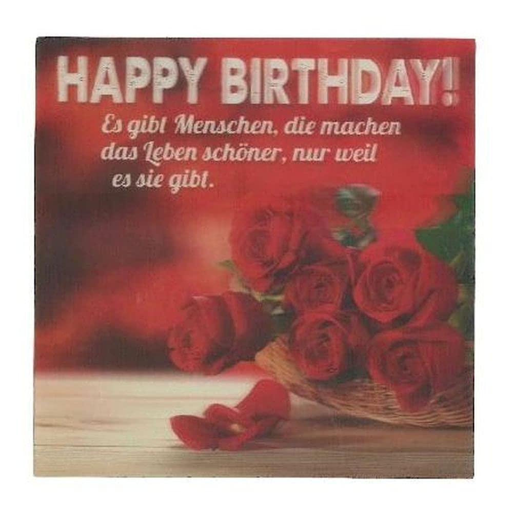Depesche 5326.039 Greetings Card with 3D Motif Birthday Multi-Coloured