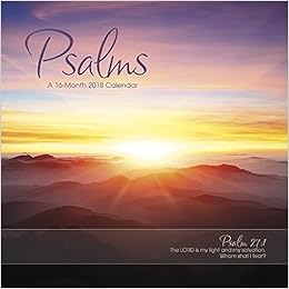 Psalms 2018 Wall Calendar Trends International 9781438852430