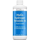 Viva Doria Food Grade Hydrogen Peroxide 3% Solution, 16 Fl Oz | Multi-Purpose Liquid, Suitable for a variety of appropriate household, kitchen, and general-purpose applications.