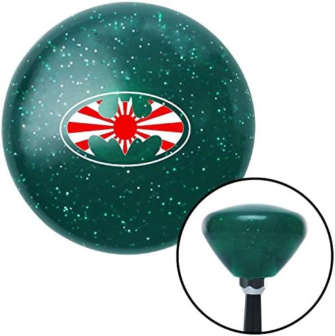 American Shifter Company ASCSNX1531750 Rising Sun Batman Green Retro Metal Flake Shift Knob with M16 x 1.5 Insert