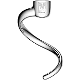 Stainless Steel Spiral Dough Hook Replacement for KitchenAid 4.5QT & 5QT Bowl Tilt-Head Stand Mixers, Rustproof & Easy Clean,