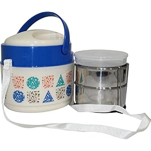 Princeware Newage 2 Deck Tiffin Box, Blue
