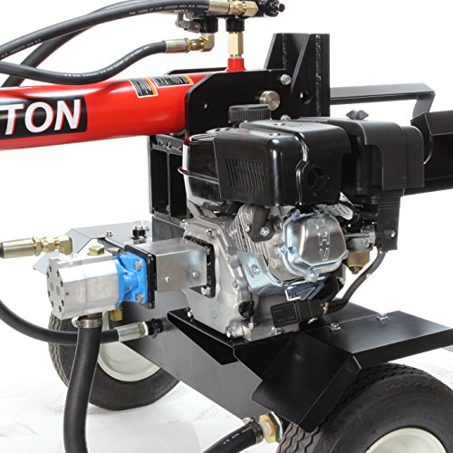 RuggedMade 22-Ton Push Through Gas Log Splitter, 212CC Electric Start w/Log Lift, Catcher
