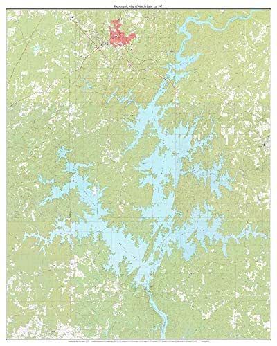 Amazon Martin Lake 1971 Old Topographic Map USGS Custom amazon-martin-lake-1971-old-topographic-map-usgs-custom