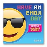 Orange Circle Studio 2018 Wall Calendar, Have an Emoji Day by