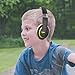 Elecder i41 Headphones for Kids, Children, Girls, Boys, Teens, Adults, Foldable Adjustable On Ear Headsets with 3.5mm Jack for iPad Cellphones Computer MP3/4 Kindle Airplane School (Black/Yellow)thumb 1