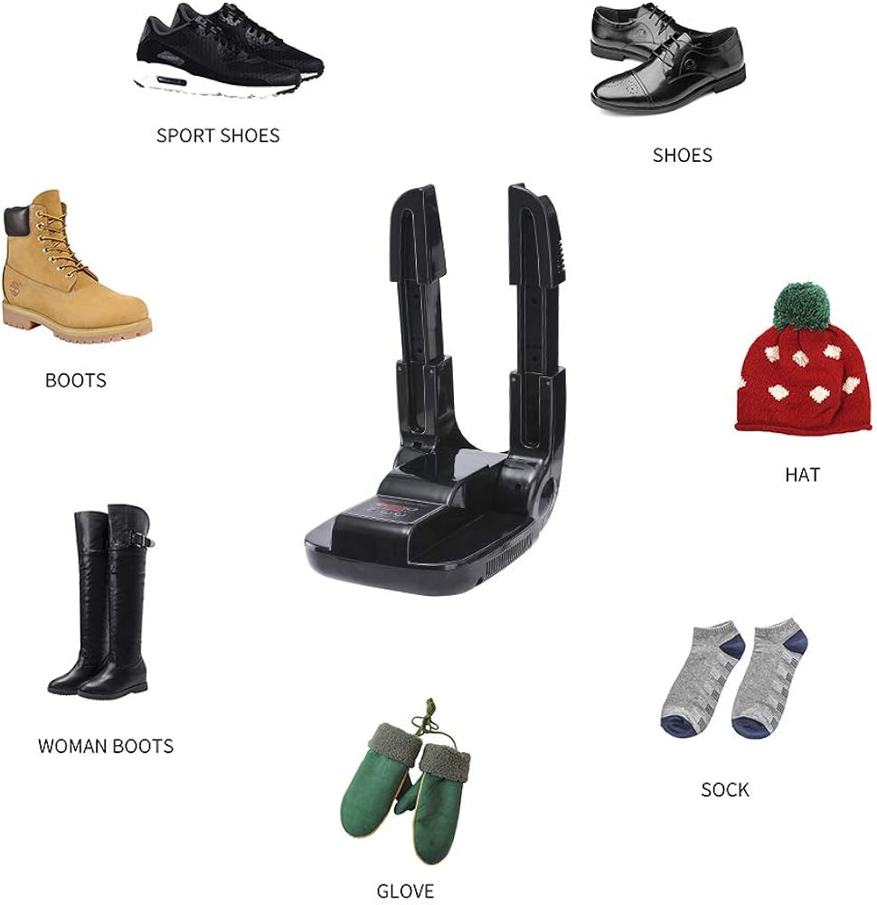 WOIYOU Electric Ozone Shoe Boot Glove Dryer &Warmer-Compact Portable&Adjustable w/Timer: Shoes