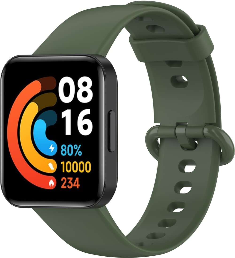 Chainfo compatible with Xiaomi MI Watch lite 2 / Redmi Watch 2 Watch Strap, Soft Silicone Replacement Bands NO220924 (Pattern 2)