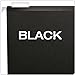 Pendaflex 04152 1/5 BLA Reinforced Hanging File Folders, Letter Size, Black, 1/5 Cut, 25/BX (4152 1/5 BLA)