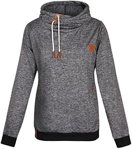 Women Hoodie Sports Sweatshirt Outerwear Funnel Neck Sweater Clearance Sale Deal