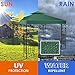 Tangkula 10'x10' Canopy Cover Outdoor Patio Gazebo Replacement Top Cover Wedding Party Event Tent Cover Heavy Duty Durable Waterproof Sun Snow Rain Shelter 1-Tier or 2-Tier 3 Color (2-Tier, DGN)
