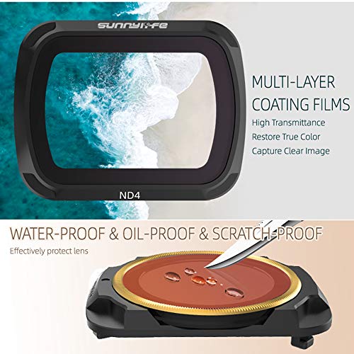 Linghuang Objektiv Filter MCUV CPL ND ND-PL ND4 ND8 ND16 ND32 für DJI Mavic Air 2 Drohne Einstellbarer Dimm Linsenfilter… – Bild 8