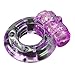 3Pcs Orgasmic Vibrating Erection Ring, Purple