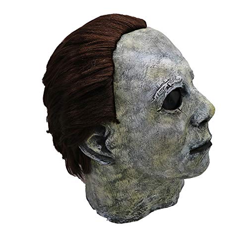 Clearance Scary Halloween Mask,Terror Ghost Devil Mask Dance Party Scary Biochemical Alien Zombie Caps Mask,Cosplay Prop Toy (B)
