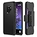 Trianium Duranium Galaxy S9 Holster Case with Rotating Belt Clip + Kickstand [Heavy Duty Protection] Premium Scratch Resistant/Shock Absorption Cushion Covers for Samsung Galaxy S9 (2018)- Black