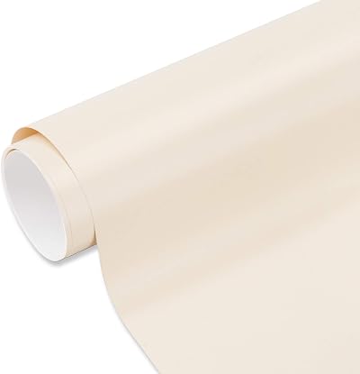 VINYL FROG Matte Creamy Yellow Permanent Adhesive Vinyl Roll 12x10ft