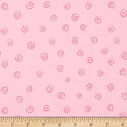 SusybeeSquiggle Pink, Fabric by the Yard