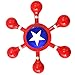 Marvel Heroes - Metal Fidget Spinner Toy Helps Focusing, Stress Reducer/Relief Perfect For Boredom EDC ADD Anxiety and Autism for Adult & Children, High Speed and Quiet Bearing (Captain America)