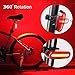 Super Bright Bike Tail LED Light/USB Rechargeable,6 Light Mode Options,Waterproof DBLLXX Helmet Light Accessories Fits on any Bicycles,Easy to Install for Cycling Safety Flashlight