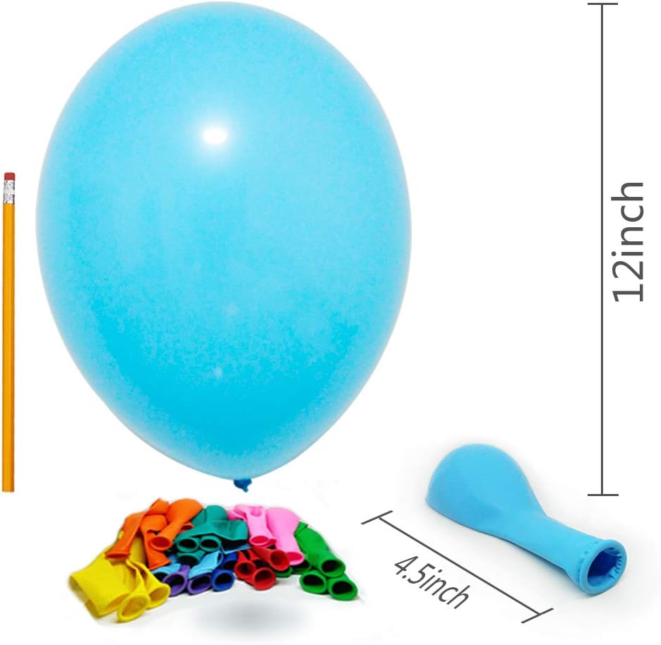 100pcs Latex Balloons, 12inch Multicolor to Celebrate Latex Balloons, Premium Thick Balloons for Birthday/Party/Christmas/Wedding and Holidays: Health & Personal Care