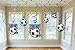 Amscan Soccer Hanging Swirl Party Decorations, 24 Pieces (10118308)