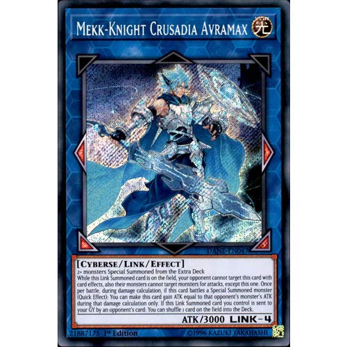 DANE-EN047 1st Ed Mekk-Knight Crusadia Avramax Secret Rare Card Dark Neostorm Yu-Gi-Oh Single Card