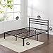 ZINUS 14 Inch Luis Quick Lock Metal Platform Bed Frame with Headboard Mattress Foundation, No Box Spring Needed, King, Black