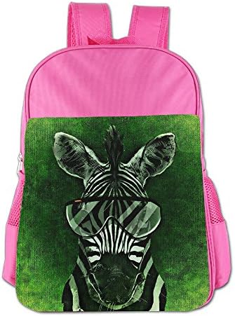 ShaVonNa Kids School Bags Cool Zebra With Sunglasses Durale Children Book Bag School Backpack