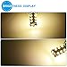 YITAMOTOR 20x Super Bright 1156 BA15S 1141 1003 18-SMD LED Light Bulbs Used for RV Camper Lights Tail Backup Reverse Lights Warm White, 12v-24v