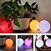 LED Ball Light 3-inch Waterproof Floating Pool Lights, 6 Pack Color Changing Mood Light Garden Decorative Orb Balls, Light Up Centerpiece Ball Lamps Nightlights for Christmas Indoor Outdoor Decoration