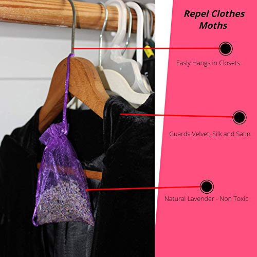 Moth Repellant for Clothes (65 Pack) Cedar Hangers, Rings, Balls