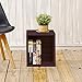 Way Basics Cube Plus Cubby Organizer (Tool-Free Assembly and Uniquely Crafted from Sustainable Non Toxic zBoard Paperboard), Espresso Wood Grain
