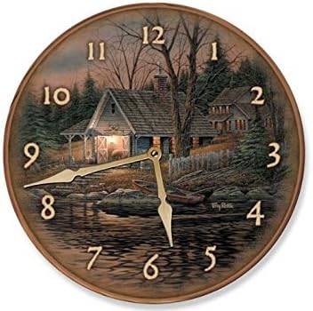 Quiet of The Evening Round Wall Clock by Terry Redlin: Amazon.ca: Home