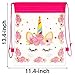 POKONBOY 24 Pack Unicorn Party Bags Unicorn Party Supplies, Unicorn Drawstring Gift Bags Unicorn Party Favors Bags Unicorn Goodie Bags for Kids Birthday Party Supplies Favor Bag