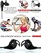 HONGYU Sweatproof Bluetooth Wireless Headphones with Stereo Sport Microphone Handsfree for iPhone iPod Android Smart phones and Bluetooth Devices(Black)