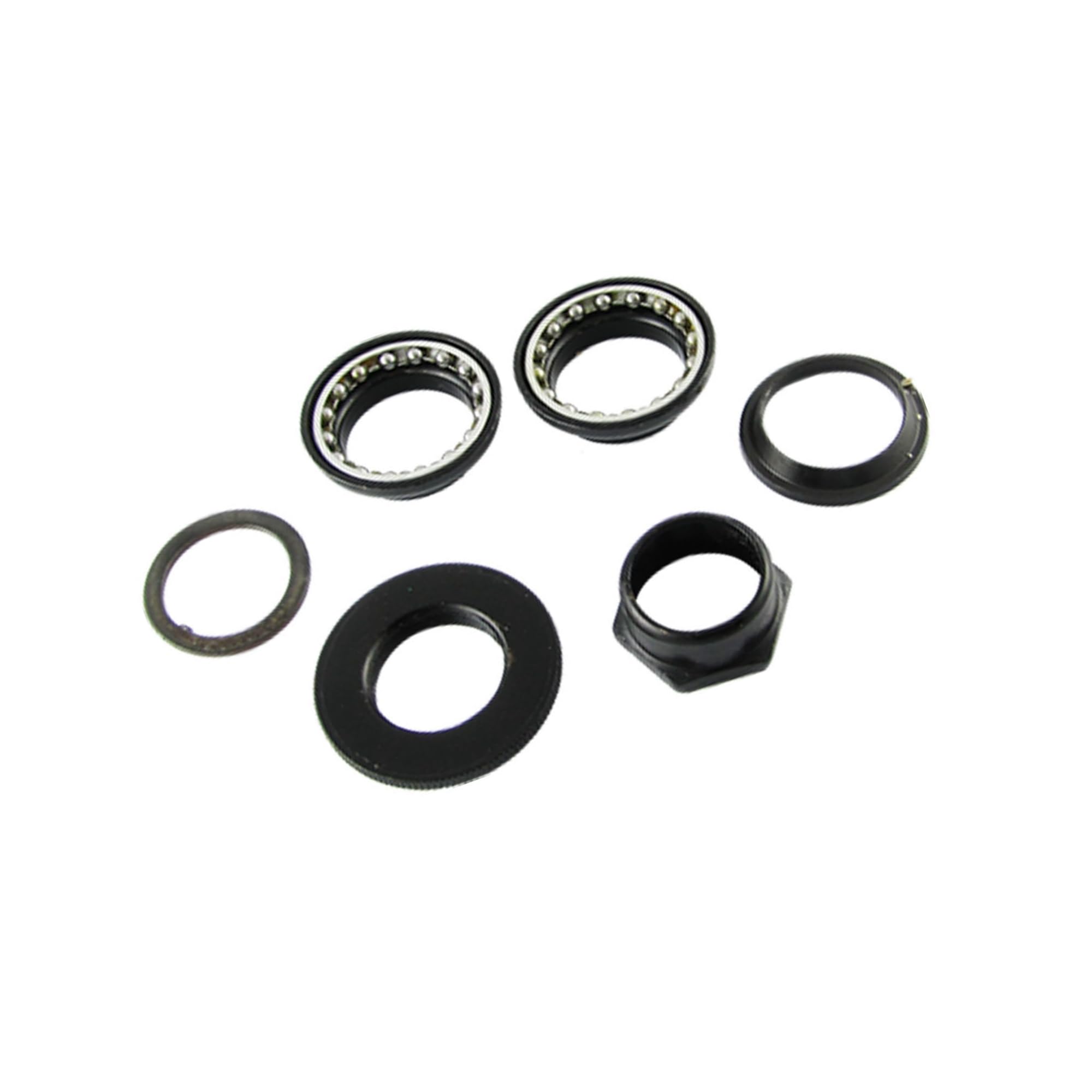 Partuto 1inch Diameter Bike Headset Bicycle Head Parts Set Black Replacement