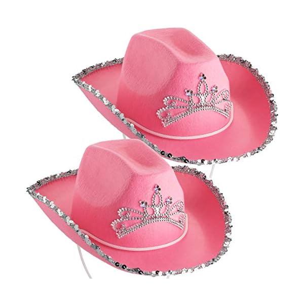 Light-Up Pink Cowgirl Hat – (Pack of 2 