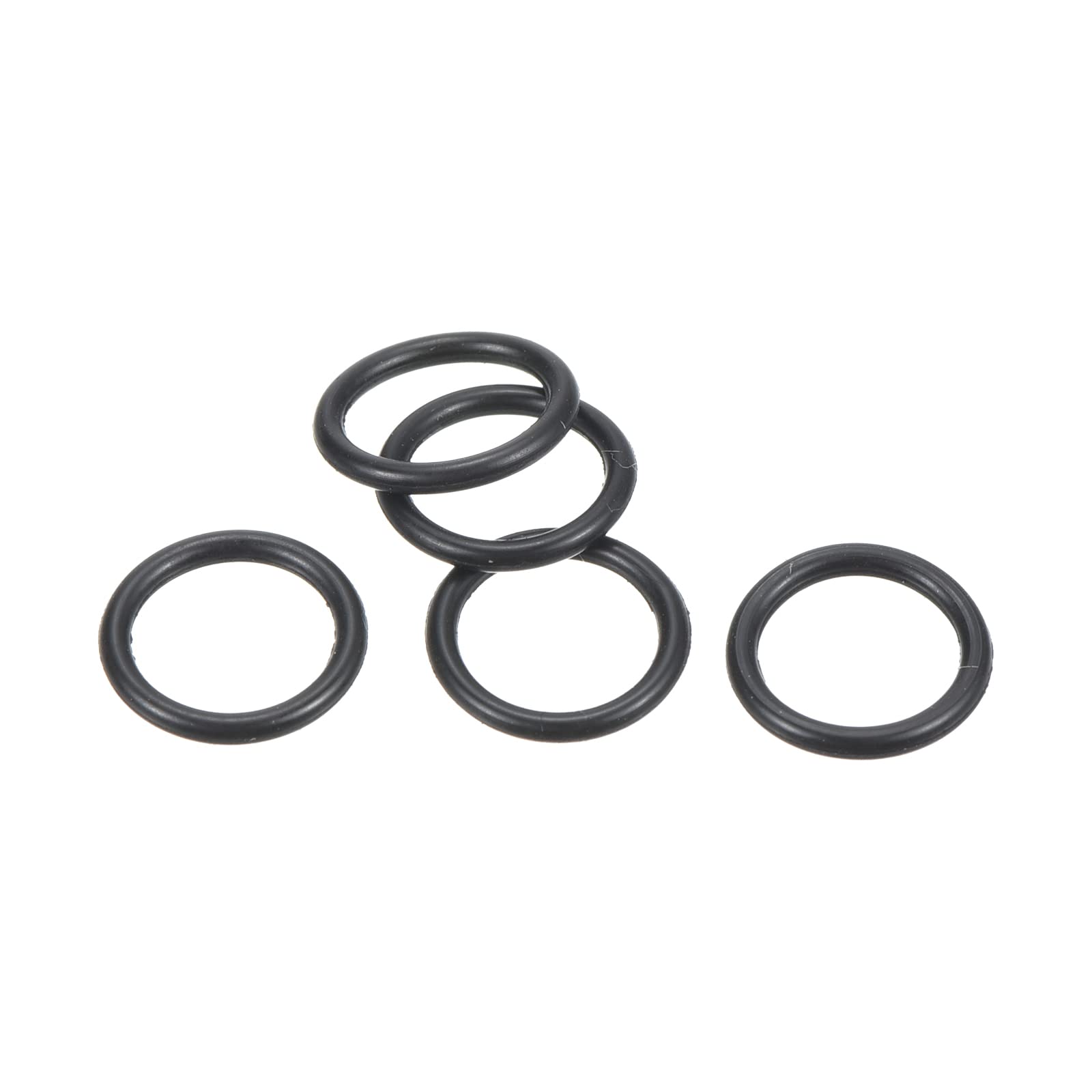 PATIKIL Nitrile Rubber O-Rings 8mm OD 6mm ID 1mm Width, 20 Pcs Metric Sealing Gasket for Faucet Plumbing Automotive Repair, Black