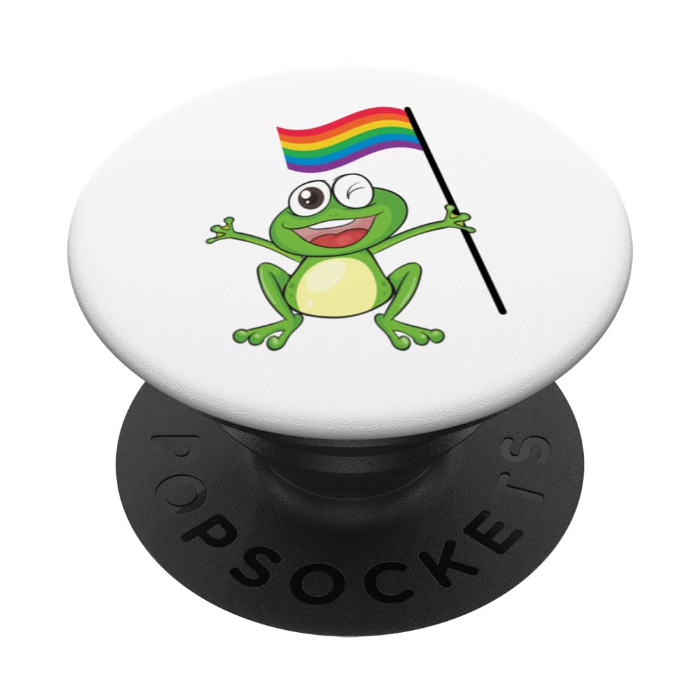 LGBT frog CSD Pride Month LGBT axolotl PopSockets Swappable PopGrip