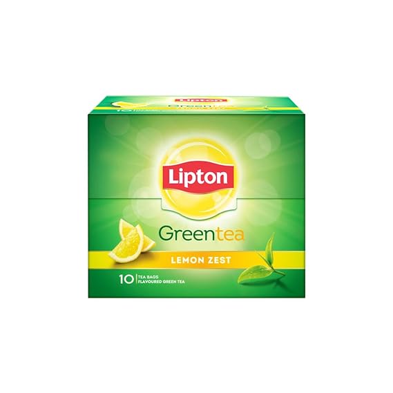 Lipton Lemon Zest Green Tea Bags 10 Pieces Amazon In Grocery Gourmet Foods