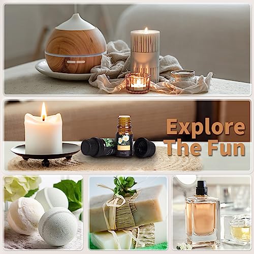 Wuhura Essential Oils Set, Natural Essential Oils 36 x 5ML, Aromatherapy Essential Oils for Diffuser, Humidifier, Massage, Skin Care, Candle Soap Making