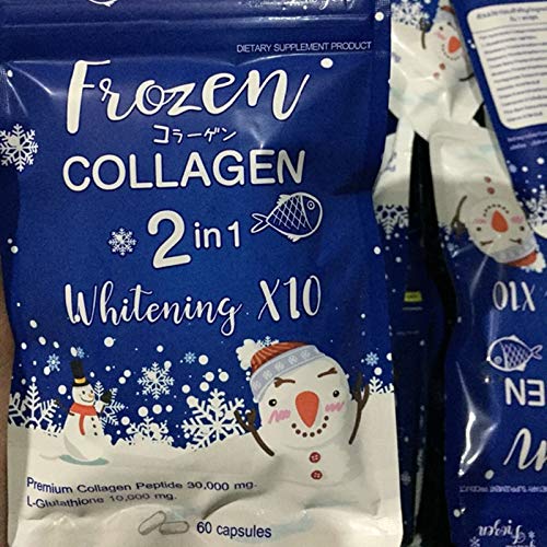 frozen collagen glutathione Frozen Gluta Collagen 2 in 1 Whitening X10 - 60 Capsules - Cureka main image 1