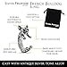 French Bulldog Bull Dog Ring in Silver Tone Alloy, Adjustable Fit