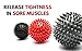 GymPad Spiky Massage Ball for Total Body Muscle Relief - 3 Pack - 9cm, 7.5cm and 6cm Premium Spiky Balls to Relieve Pain, Improve Flexibility, Mobility and Circulation