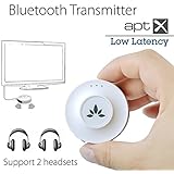 Avantree BTTC-400-Q-WHT Bluetooth Audio Transmitter Priva, Bluetooth 3.0 (White)