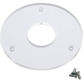 Router Base Plates for Porter Cable 690s &ndash; Precision Cuts Clear Acrylic Templates for Routers &ndash; High-Stability Universal Router Base Plate &ndash; 2&rdquo; Wide Woodworking Templates for Inlays &amp; Edge Work