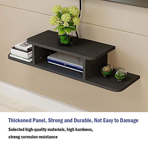 HAI+ Floating TV Shelf Wall Mounted Media Console, Router DVD Shelves